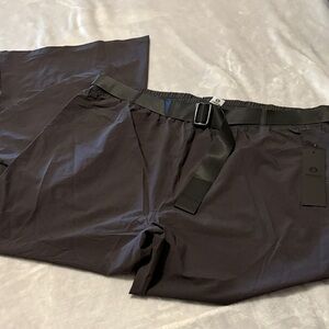 Women’s 3XL Mono B Casual Stretch Pants in black with Belt